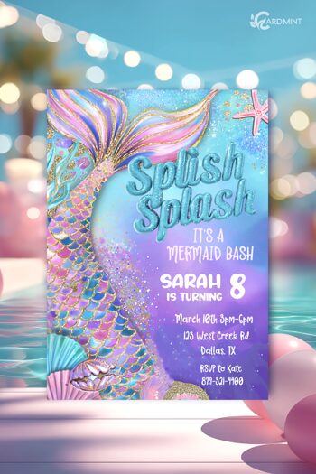 Make Waves With the Perfect Mermaid Invitation 182 listing image